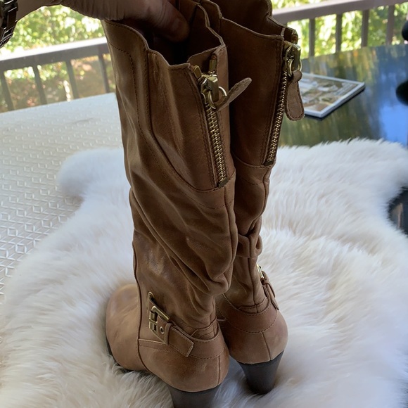 ❤️$130 LEATHER GUESS BOOTS NEW VERY COMFORTABLE - Picture 3 of 5